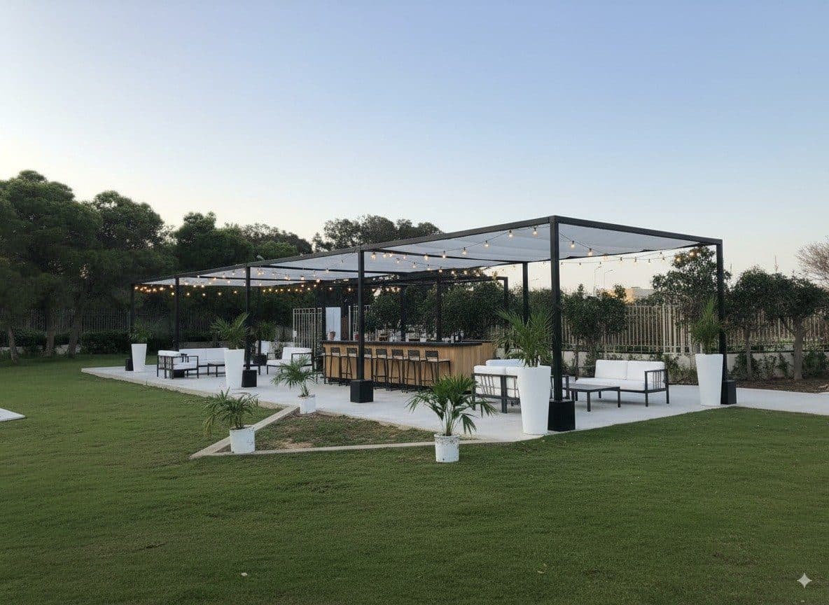 Pavillons & terrasses à ossature acier